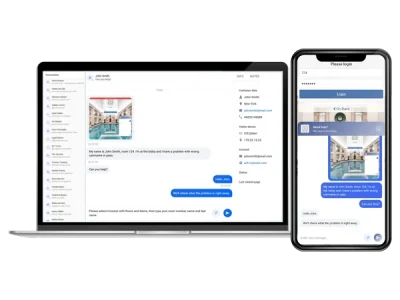 Antamedia Chat on desktop and mobile