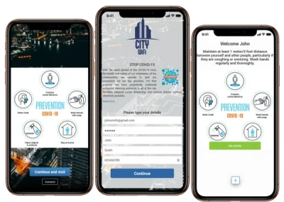 Visitor information on WiFi splash page