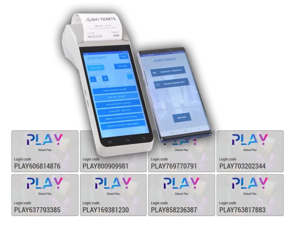 Cafe & Kiosk WiFi Ticket App integration