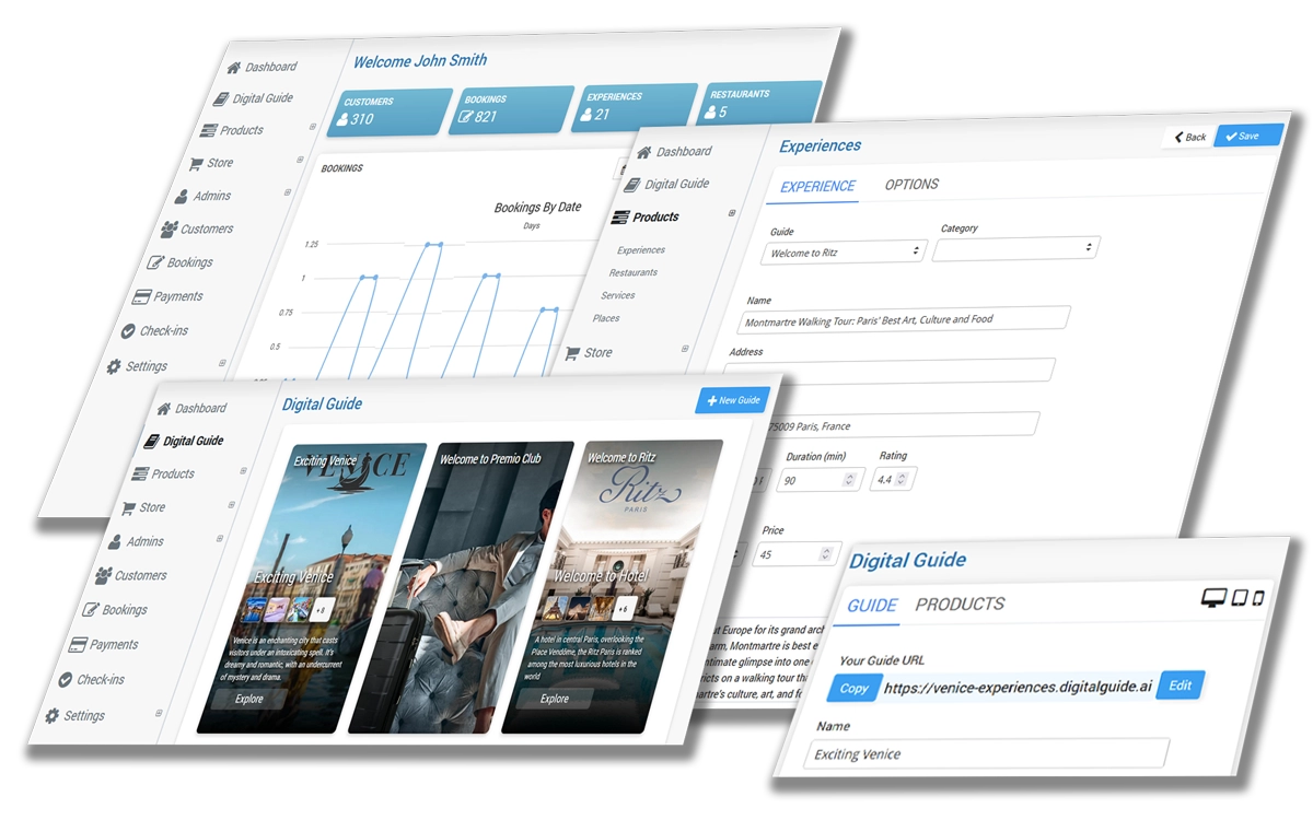 Digital Guide dashboard overview