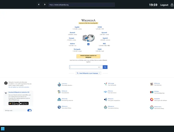 Antamedia Kiosk Browser